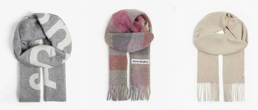 開箱｜時尚感飆升！Acne Studios check scarf 100% wool 圍巾